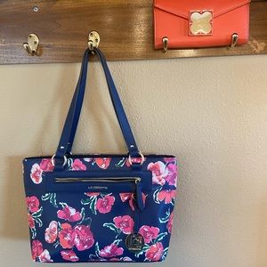 Liz Claiborne floral shoulder purse